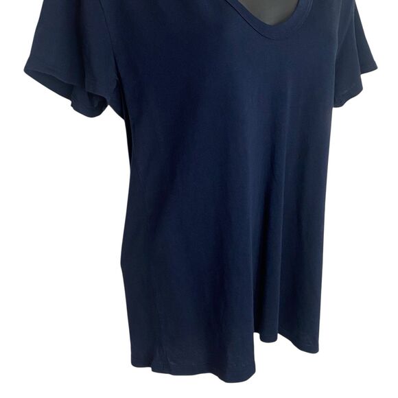 AG Adriano Goldschmied Henson Tee Womens S Navy Blue Shirt Casual Minimalist NEW - Picture 7 of 11